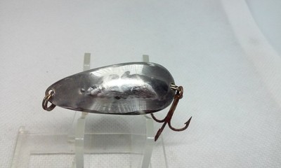 Vintage Spoon Nickel/Sil 1 3/4'' Wobble Wiggler Flutter 1/4oz Spoon Fishing Lure