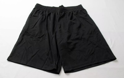 SQUARE METER MEN'S BASIC SOLID BREATHABLE ATHLETIC SHORTS - SIZE: MEN M - BLACK