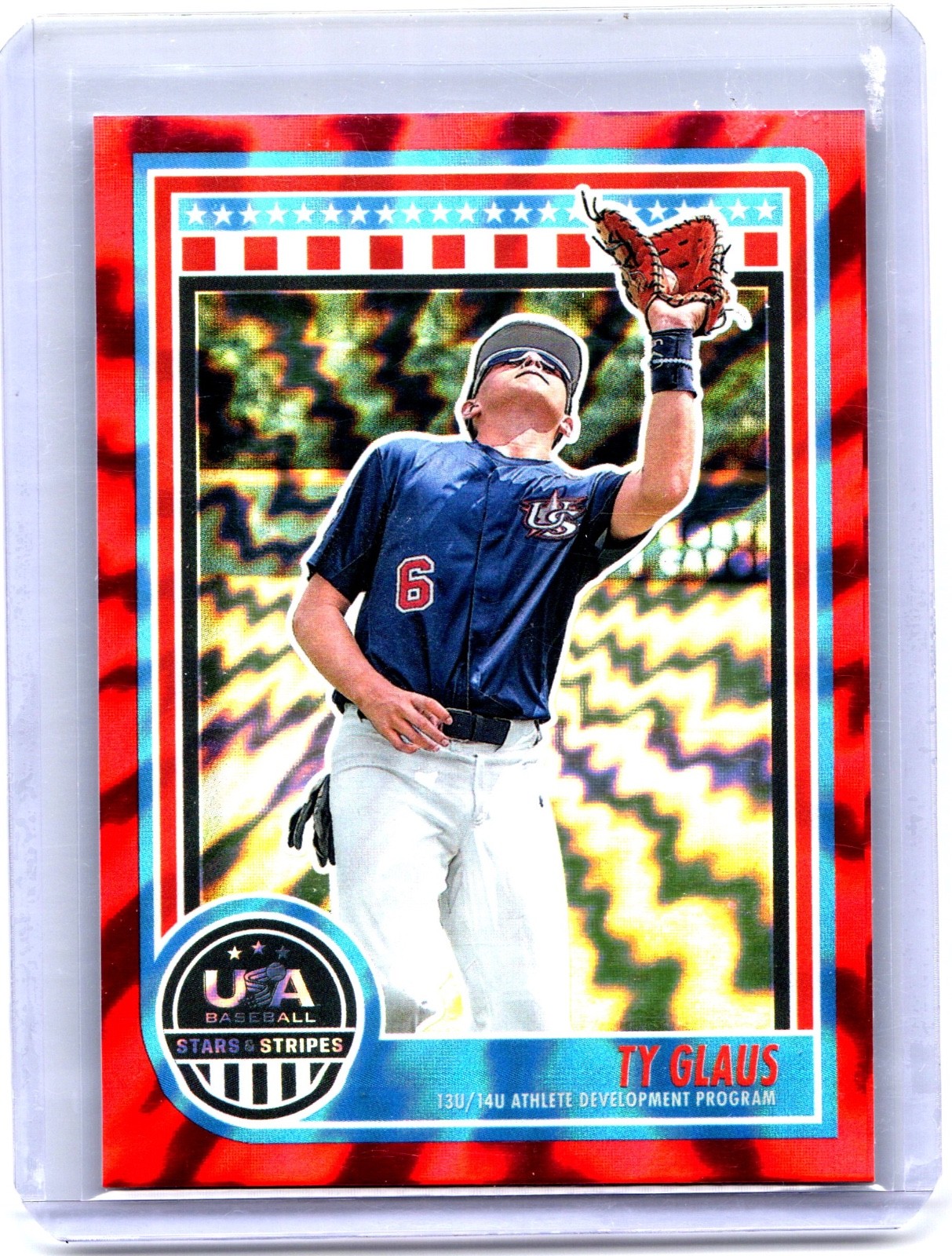 2025 Panini Stars and Stripes Ty Glaus #167 Red Lightning /30 RC