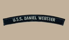 US Navy SSBN-626 USS Daniel Webster Submarine UIM Shoulder Rocker Tab