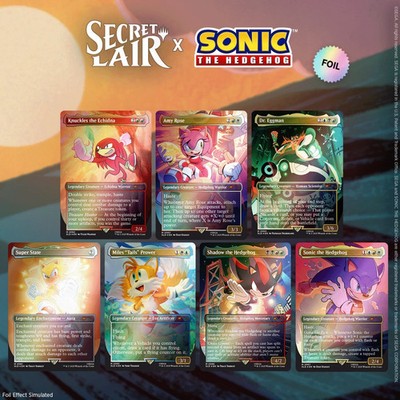 Secret Lair x Sonic the Hedgehog: Friends and Foes - RAINBOW FOIL - MTG Magic