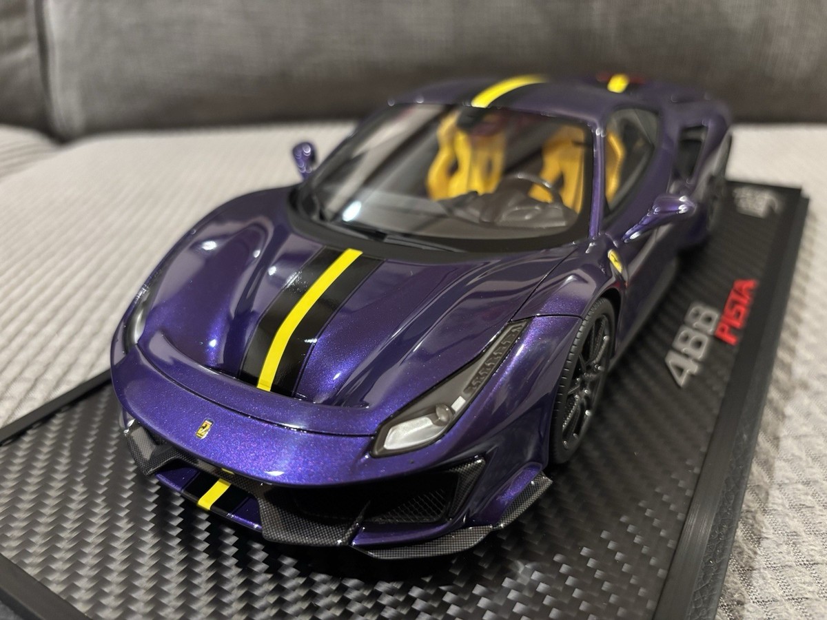 Ferrari 488 Modificata BBR 1/18 - Édition Limitée 248pcs - Jaune/Gris