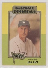 1980-84 SSPC Baseball Immortals 1st Printing Sam Rice #93 HOF qp4