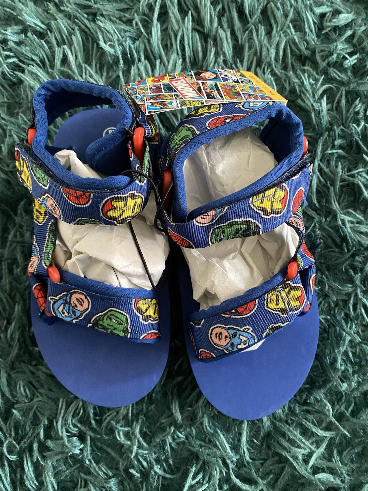 APL Sandali da trekking Marvel Avengers ragazzo blu navy neonati 10 NUOVI