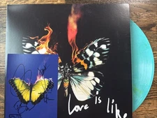 ADAM LEVINE +5 SIGNED MAROON 5 LOVE IS LIKE VINYL Alternate Cover  Sealed