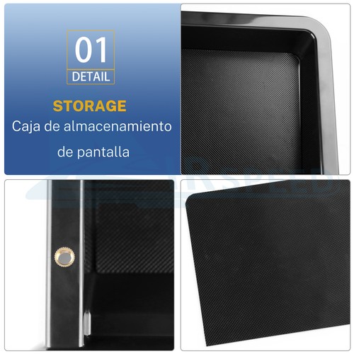 Black Center Console Screen Storage Box Trim ABS For Honda Prologue 2024-2025 - Picture 5 of 10