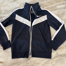 Nike Full Zip Track Jacket Navy Blue Boys Size 6M 5-6Years Activewear Sports