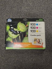 HP 920 Combo Pack 3 HP Ink Cartridges Cyan, Magenta and Yellow - NEW, SEALED