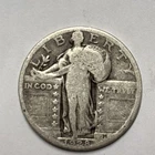 1928 Standing Liberty Quarter 25¢ (90% Silver) good details remaining #231