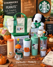 NEW Starbucks x PEANUTS Snoopy Fall Pumpkin Collection 2026  BrandNew 2026