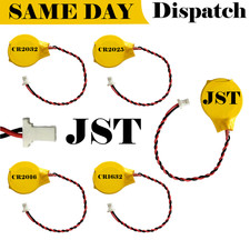 JST Battery CR2032 CR2025 CR2016 CR1632 3V 2 Pin JST / CMOS Battery Laptop BIOS