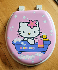 Hello Kitty Padded Commode Toilet Seat Unused 14.5x 17 Sanrio Little Girl Bath Hello Kitty Padded Commode Toilet Seat Unused 14.5x 17 Sanrio Little Girl Bath
