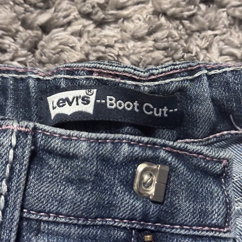 Vintage Levis Bootcut Jeans Size 2T Toddlers Kids Blue Denim Boot Flare Cowboy - Picture 5 of 10