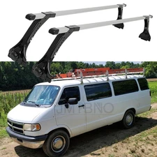 For Dodge Ram 3500 Van Adjustable Cargo Van Roof Ladder Rack Cross Bar Aluminum