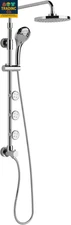 Lanikai Rain Shower Head with Handheld Spray Combo - 1028-CH, Polished Chrome -