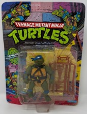 Teenage Mutant Ninja Turtles Leonardo 10 back 1988 Playmates action figure