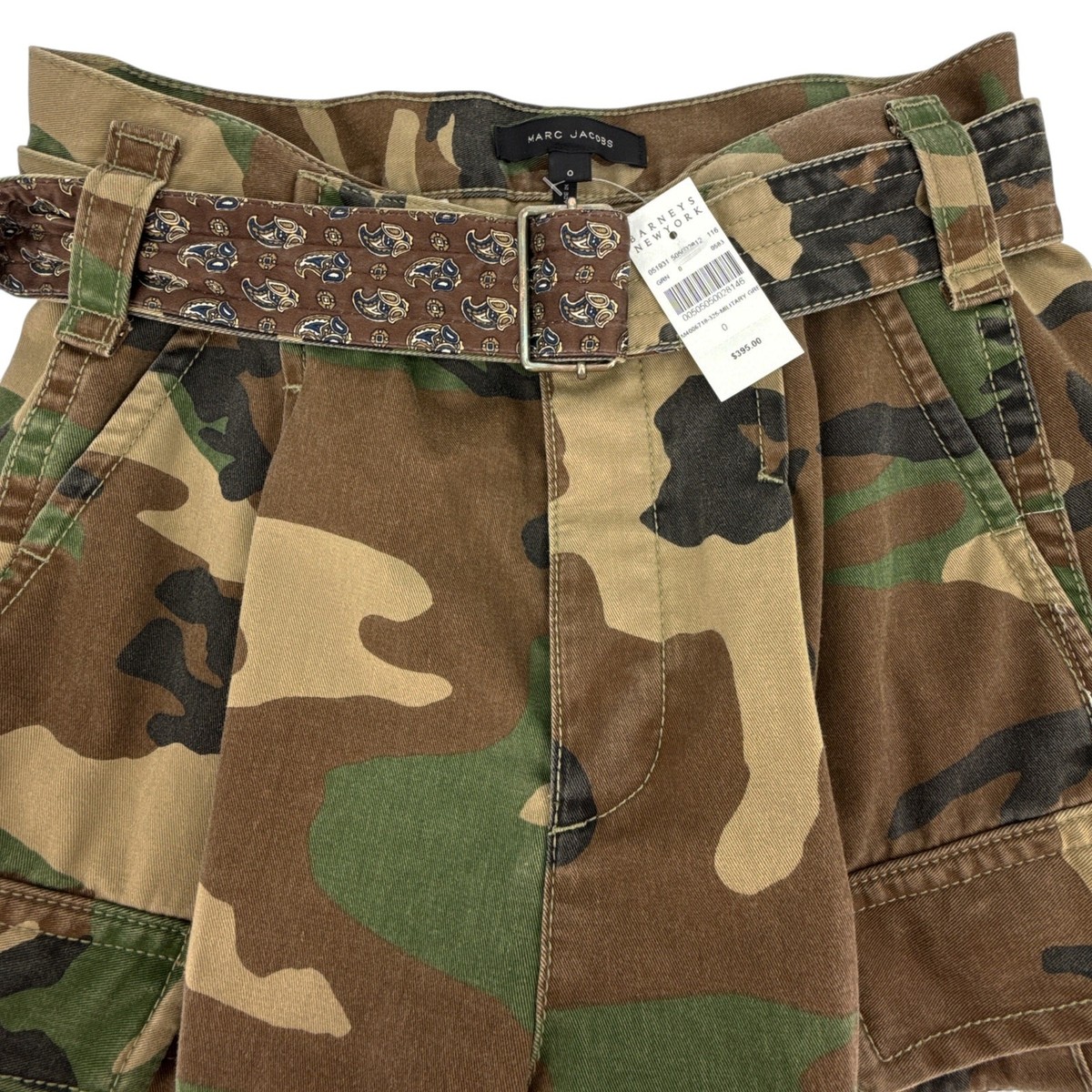 MARC JACOBS Army Cargo Pocket Short in Military Green Multi 0 | eBay