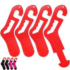 4 Pcs Sock Blockers for Knitting, Adjustable Knitting Sock Ruler Socking Stre...