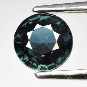 1.04ct 5.5mm VS Round Blue/Green Teal  Sapphire Heated Nigeria Gemstone