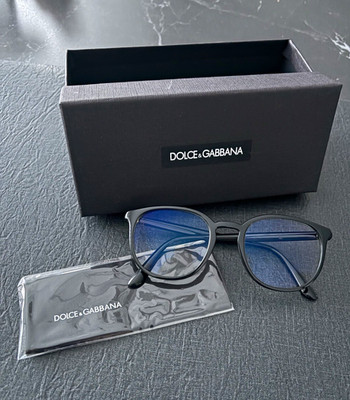 Dolce&Gabbana Brille Vollrand schwarz + Box + unbenutztes Brillenputztuch