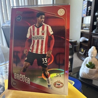 2024-25 Topps UCC Michael Bresser  Rookie RC 5/5   Red SSP PSV Eindhoven