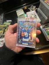 2024 Panini Donruss Malik Nabers Rated Rookie Retro Purple Laser