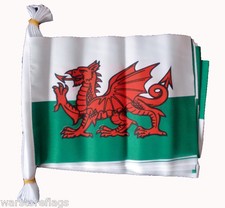 WALES FLAG BUNTING 3m 10 flags CARDIFF RHYL TENBY FLAGS