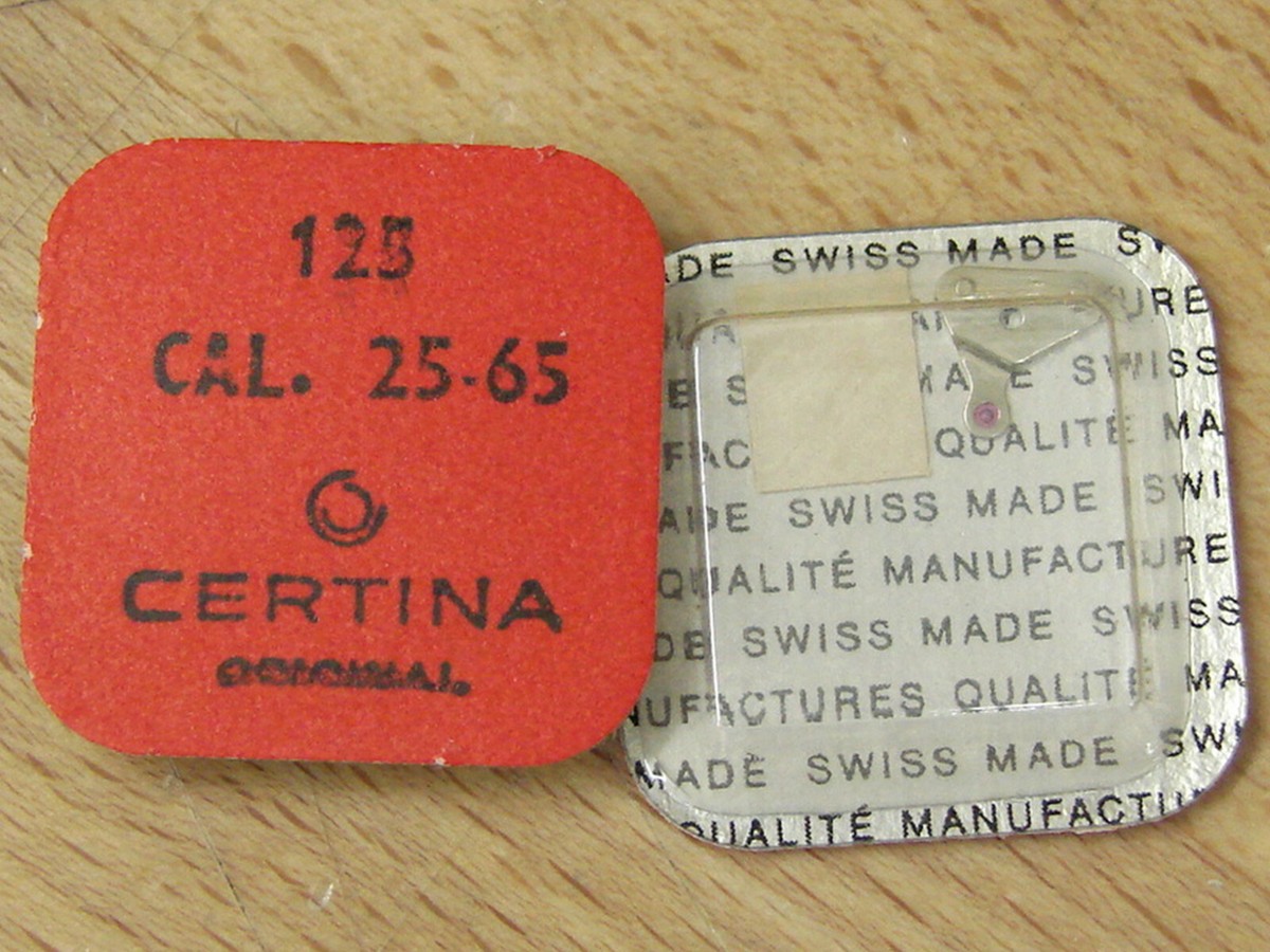 Ricambi Orologio Certina 25-65 – Parti Del Movimento Per Modelli 25-651, 25-652 (Anni '60)