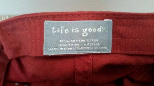 Life Is Good Beach Relax Baseball Cap Adjustable Embroidered Red Pre-owned - Bild 7 von 8