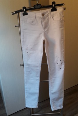 Leggins donna originali Calzedonia elasticizzati bianchi con applicazioni |  eBay