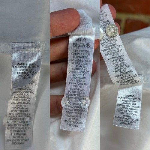 Men's PAUL SMITH The Byard Pleated Front Evening White Dress Shirt Size 39 16.5 - Picture 20 of 20