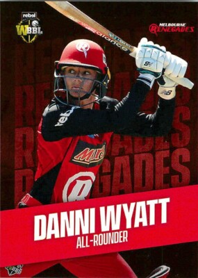 2019 2020 MELBOURNE RENEGADES WBBL Cricket Card DANNI WYATT
