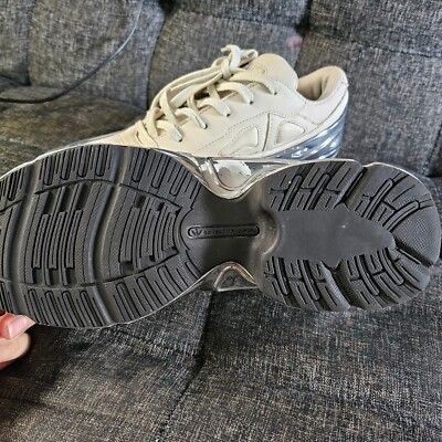 Adidas X Raf Simons Ozweego Cream Metallic Size 9.5 | eBay