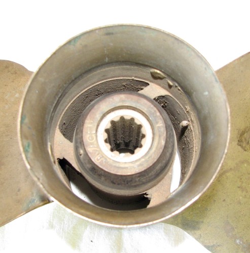 Vintage Mercury Quick Silver Brass Propeller Prop 48-2198 A1 / 11 - Picture 5 of 7