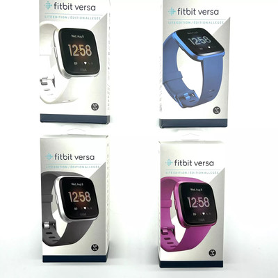 Fitbit Versa lite  Activity Tracker Yoga Fitness Timer Smartwatch  - S & L