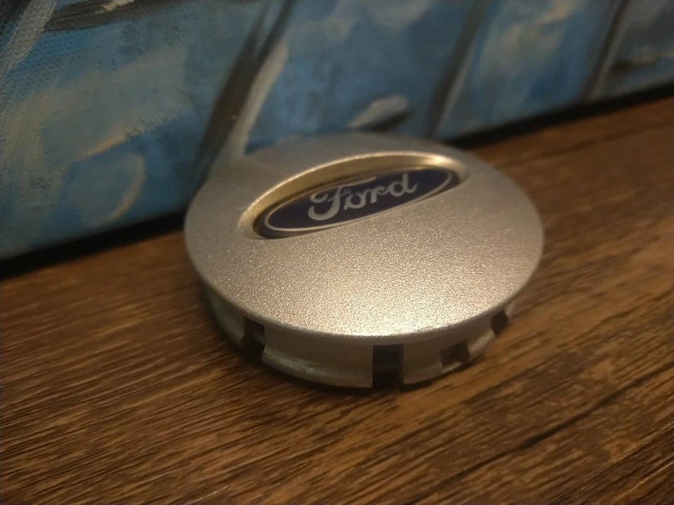 ✅Tapón de cubo central de rueda Ford Edge 2012 9L8J-1A108-AA cromado 2,5" plateado Foto 2 de 4