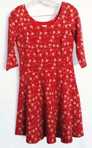 hollister red floral dress