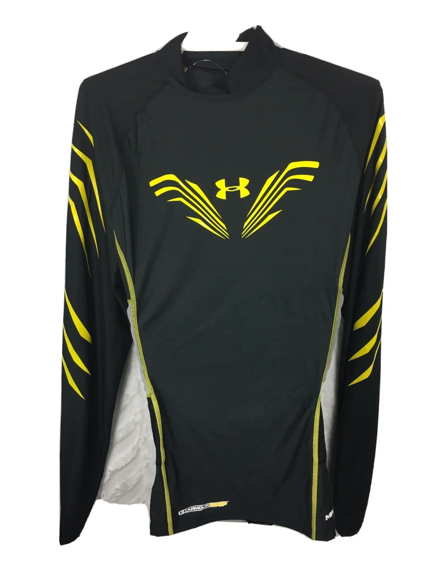 Under Armour Men's UA HeatGear® Armour Long Sleeve Compression Shirt MD  Black