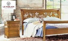 LE FABLIER - COMODINO FINITURA CLASSICA FIORI DI PESCO (L57xP36xH65) cm