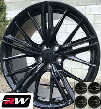 Set Zl1 Camaro Style Wheels Gloss Black 2010-2024 Rsltls 20x8.520x9.5 New