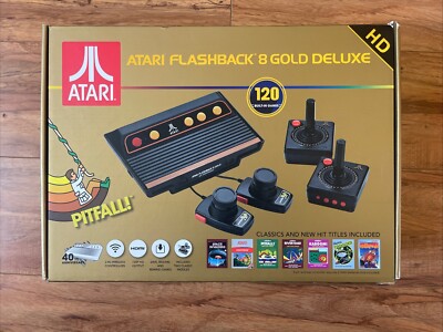 Atari Flashback 8 GOLD 40th Anniversary Joysticks And Two Classic Paddles HDMI