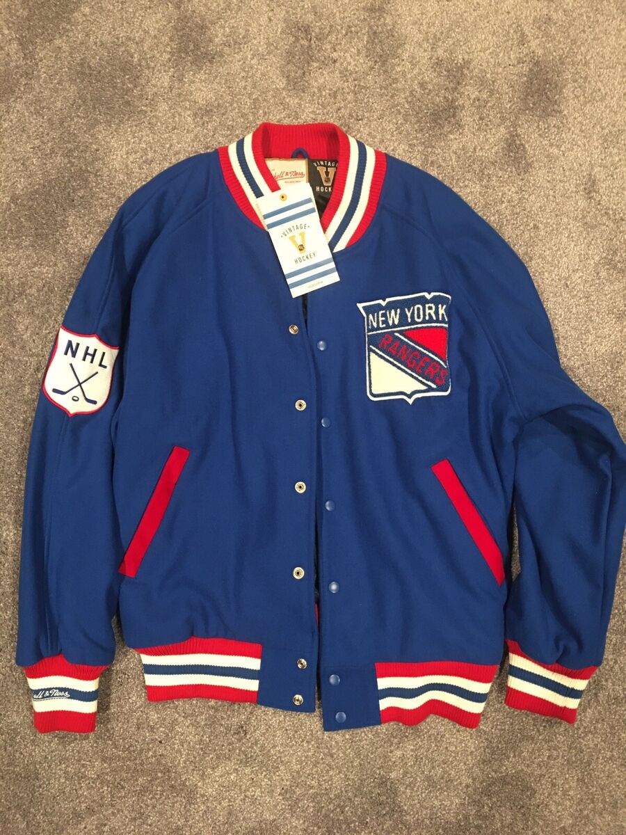 Mitchell and Ness New York Rangers NHL Wool Varsity Jacket Mitchell and Ness New York Rangers NHL Wool Varsity Jacket
