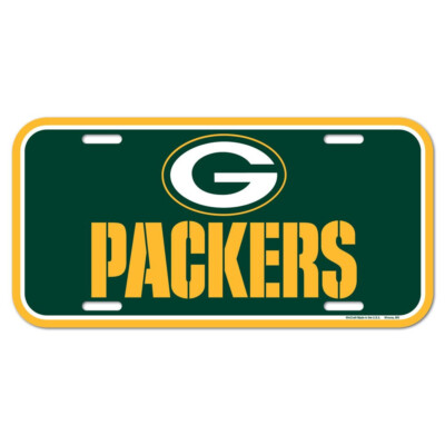 NFL Green Bay Packers Car-Plate Schild Kennzeichen USA Nummernschild Plastik