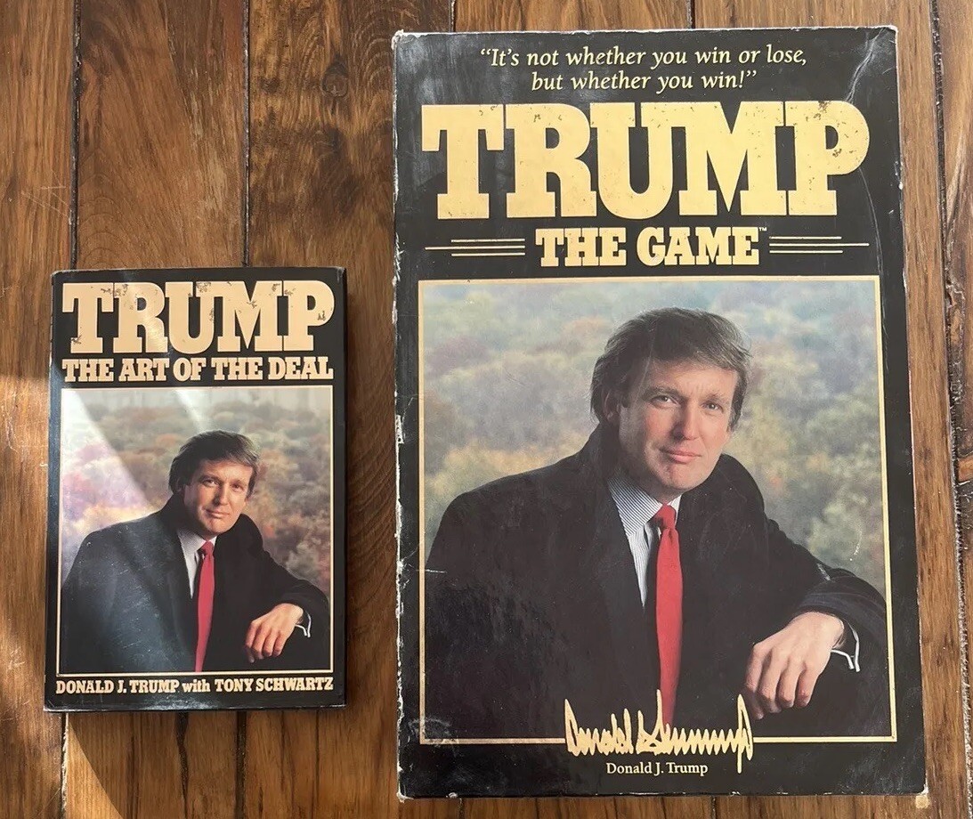 Trump The Game and Trump The Art of the Deal Hardcover Book | eBay
