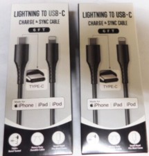 USB-C Charge  Sync Cable-6FT-2 Pack