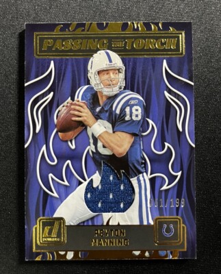 2023 Panini Donruss Manning/Anthony Richardson Passing The Torch Patch /199