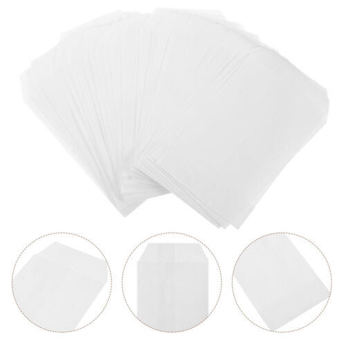 100pcs Flat Paper Bags Glassine Paper Bags Baking Bags Party Favors Packaging
