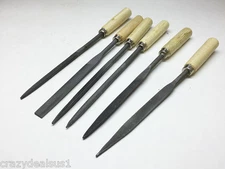 Set of 6 pcs Quality Locksmith Lapidary Ceramic tool Needle Files 7"