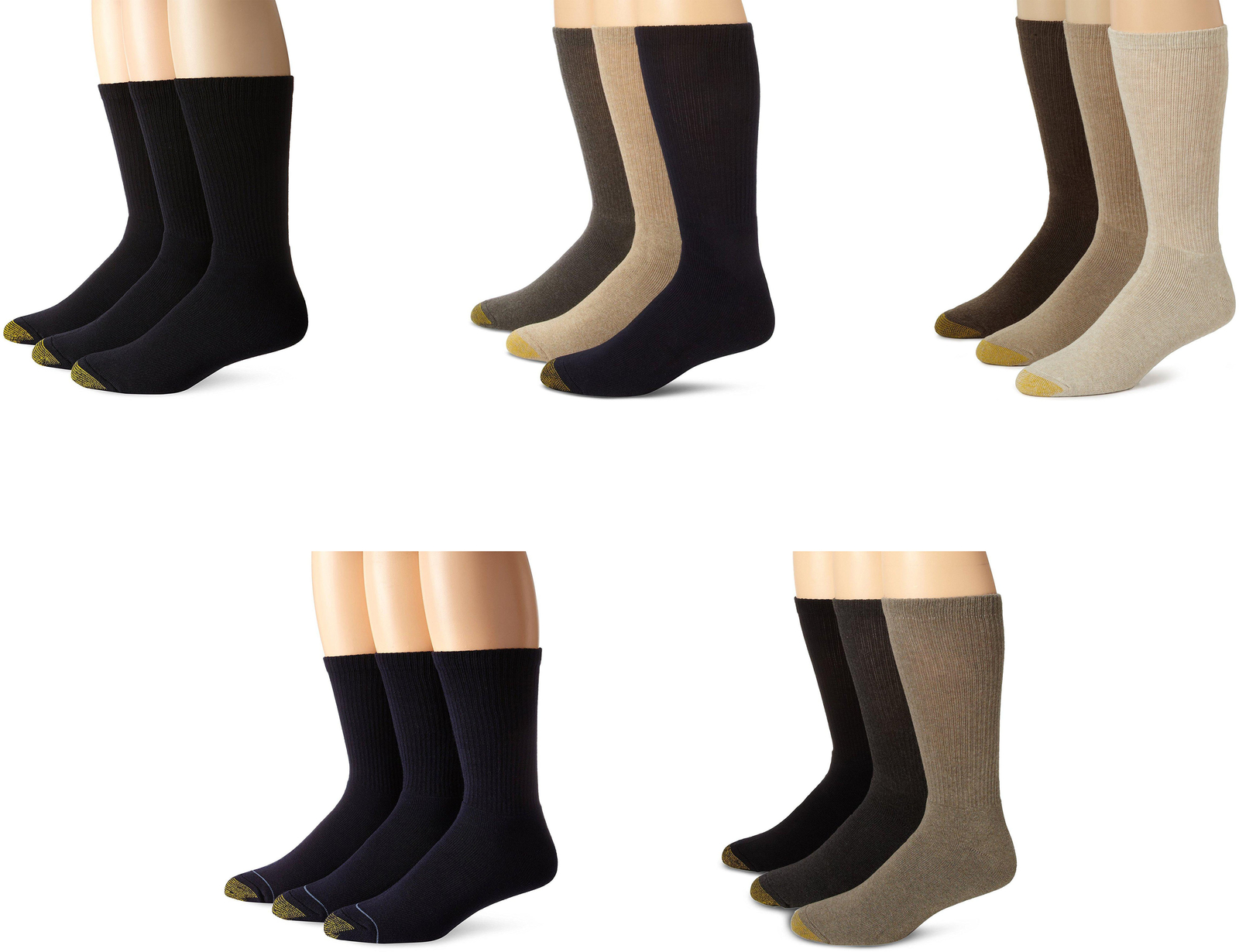 Gold Toe Men's Uptown Crew Socks (3 Pairs) eBay