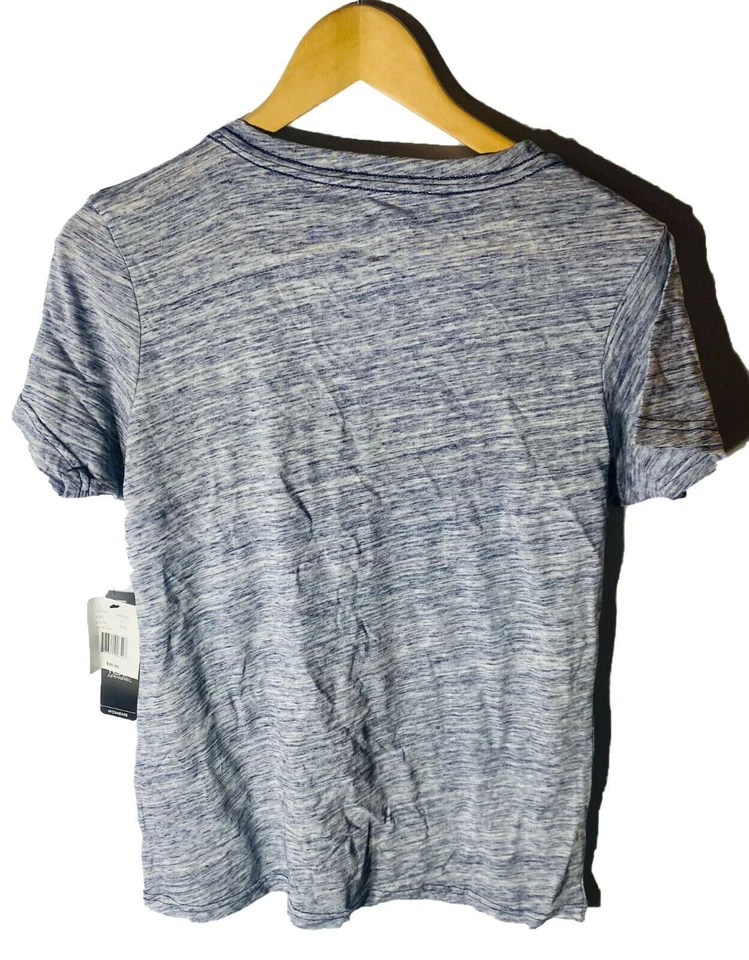 G-III Women's St.Louis Rams V-Neck Short Sleeve T-Shirt, Gray, Large - Image 2 of 4